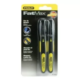 Stanley Fatmax fekete jelölőfilc 2db