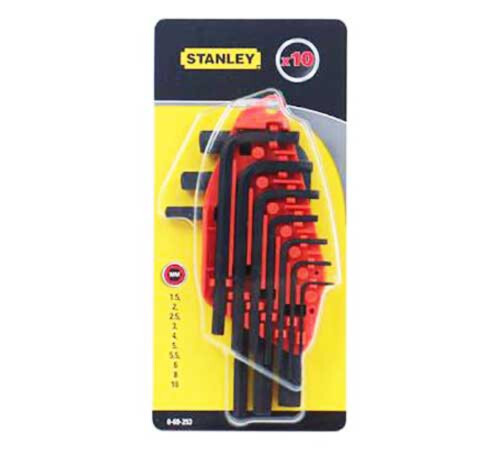 Stanley imbuszkulcs készlet 10 részes 1,5-10mm