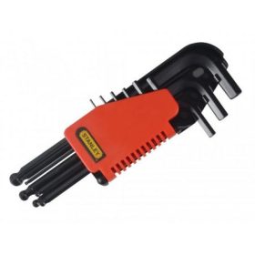 Stanley imbuszkulcs készlet 9 részes gömb végű 1,5-10mm