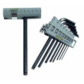   Stanley gömbfejű imbuszkulcs készlet, t nyéllel 9 részes