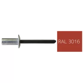   ALF 4010 RAL 3016 korallpiros 4,0x10 alu-acél zárt félgömbfejű húzószegecs