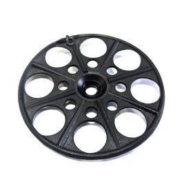 Szigetelésrögzítő tányér, lapos, fekete, 60mm