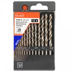 ABRABORO HSS-GS fémcsigafúró készlet 13 részes