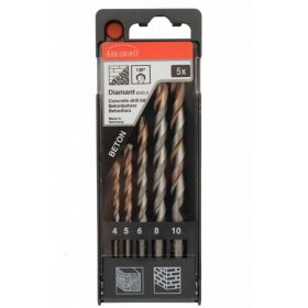   Abraboro Hengeres szárú betonfúró diamant EVO2 5 részes készlet