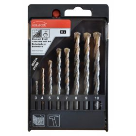  Abraboro Hengeres szárú betonfúró diamant EVO2 8 részes készlet