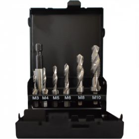   Abraboro HSS-G kombinált gépi menetfúró készlet, 7 részes