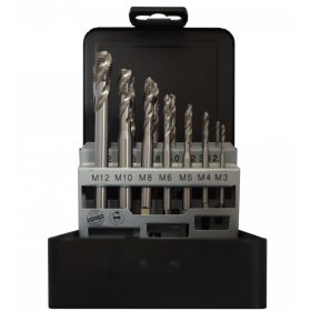 Abraboro HSS-CO menetfúró készlet, 14 részes