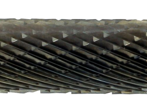 Abraboro Keményfém turbómaró, L alak, kereszt fogazás, 12 mm*72/28 mm