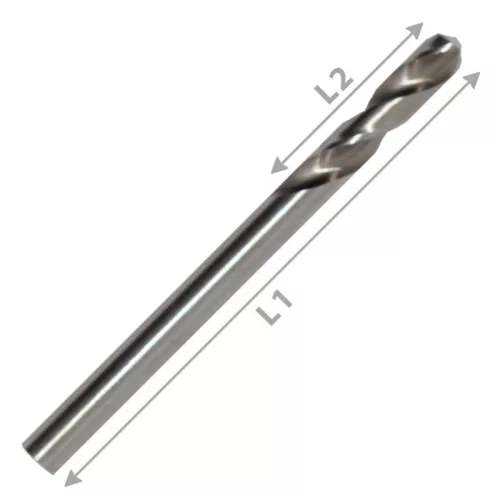 Abraboro HSS-GS extra rövid fémcsigafúró 3 mm*46/16 mm, 10 db