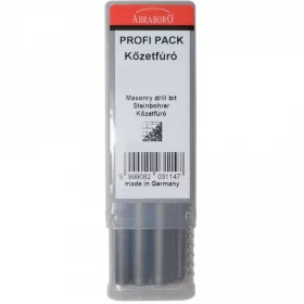  Abraboro Hengeres szárú kőzetfúró, Profi-Pack 6 mm/25 db