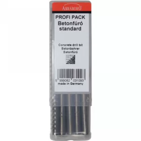   Abraboro Hengeres szárú betonfúró Standard, Profi-Pack 10 mm/10 db