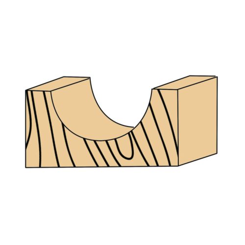 Abraboro Homorulatmaró HM 9,5 mm/R4,8° X 40/9,5 mm