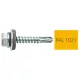 DIN7504K RAL 1021 mustársárga hatlapfej önfúró csavar fém/EPDM alátét 4,8x19