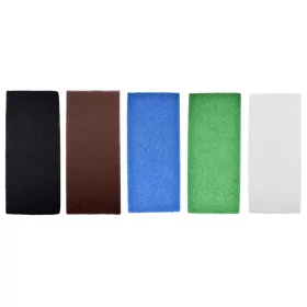   Abraboro Vlies csiszolóív, 120x280 mm, szemcse nélküli , fehér, 20 db