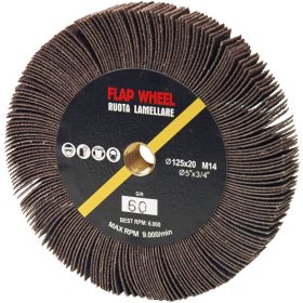   Abraboro RLB lamellás csiszolókerék sarokcsiszolóhoz, 125x20xM14, P60