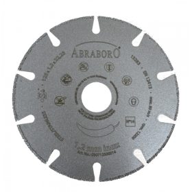   ABRABORO gyémántszórt vágótárcsa, No.14, fém és inox, 125x1,2 mm