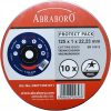 ABRABORO CHILI BLUE EDITION fémvágó korong, inox, 125x1 mm, 10 db