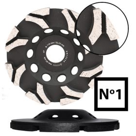 Abraboro Gyémántszemcsés betoncsiszoló, No.1, 125 mm