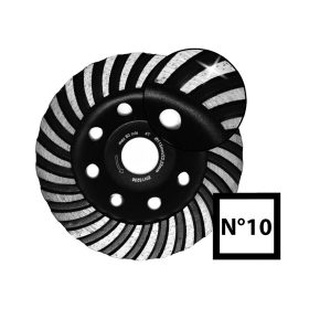  Abraboro Gyémántszemcsés betoncsiszoló, No.10, 125 mm, Turbo