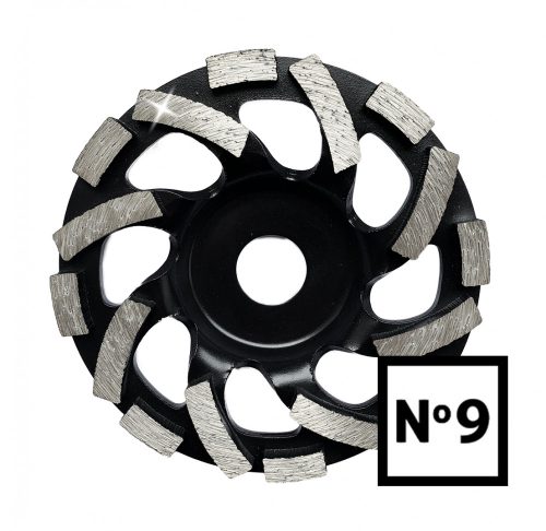 Abraboro Gyémántszemcsés betoncsiszoló, No.9, 125 mm