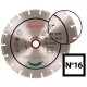 Abraboro Gyémánttárcsa, No.16, szegmenses, 180 mm