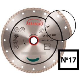 Abraboro Gyémánttárcsa, No.17, turbós, 230 mm
