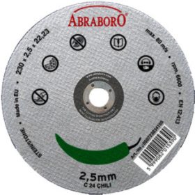 ABRABORO CHILI kővágó korong, 230x2,5 mm