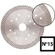 Abraboro Gyémánttárcsa, No.15, folyamatos, 250 x 25,4/22,2 mm