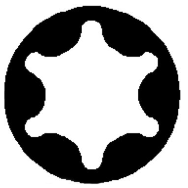 Abraboro Black-Line csavarhúzó, Torx, T25*100 mm