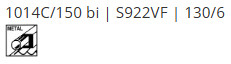 Abraboro 1014C/150 orrfűrészlap, Bi-metál, 150/130 mm, 5 db