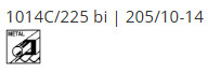 Abraboro 1014C/225 orrfűrészlap, Bi-metál, 225/205 mm, 5 db