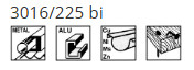 Abraboro 3016/225 orrfűrészlap, Bi-metál, 225/205 mm, 5 db