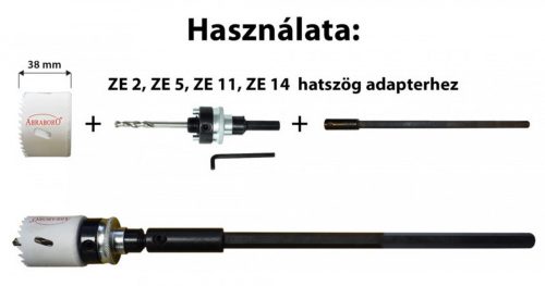 Abraboro Hosszabító szár 300 mm