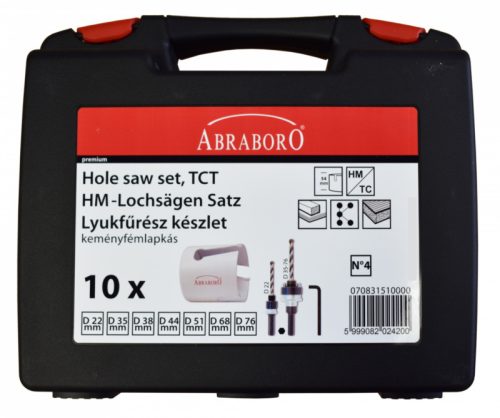Abraboro HM lyukfűrész 9 részes készlet