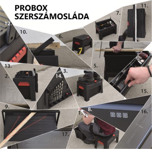 ABRABORO PROBOX Szerszámosláda, 420*300mm