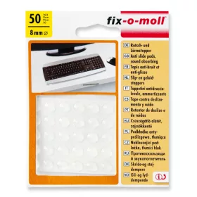 Fix-o-moll szilikon ütköző, öntapadós, 8 mm, 50 db