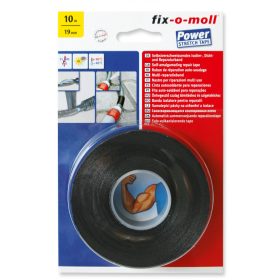   Fix-o-moll Önvulkanizáló ragasztószalag, fekete, 10m*19mm
