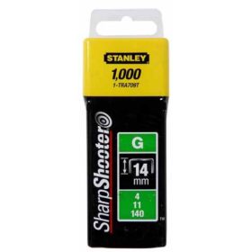 Stanley 14mm-es "G" tűzőkapocs G4/11/140 1000db