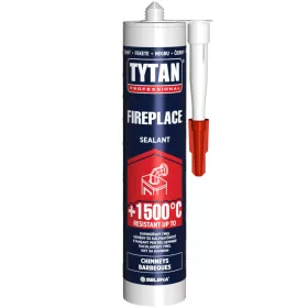   Tytan hőálló kémény és kályhatömítő fekete 280ml (1.500 Celsius)