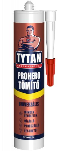 Tytan Prohero tömítő színtelen, 280 ml (festhető, penészálló, vízálló)