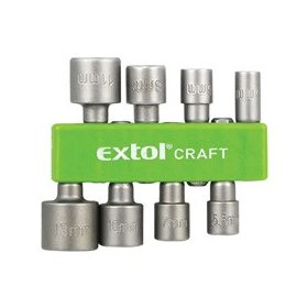 EXTOL CRAFT behajtó klt. hatlapfejű csavarhoz 8db; 5-13mm