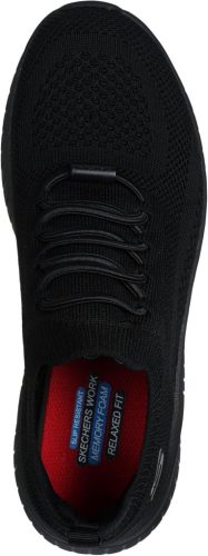 Skechers Squad Chaos SR fűző és védelem nélküli munkacipő OB SR, fekete