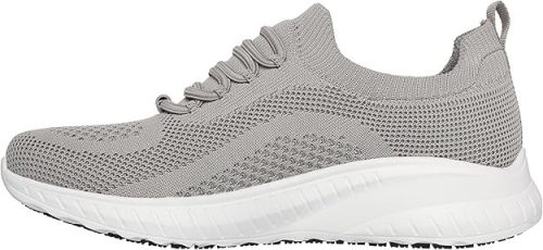 Skechers Squad Chaos SR fűző és védelem nélküli munkacipő OB SR, szürke