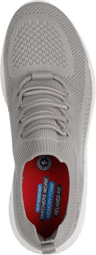 Skechers Squad Chaos SR fűző és védelem nélküli munkacipő OB SR, szürke