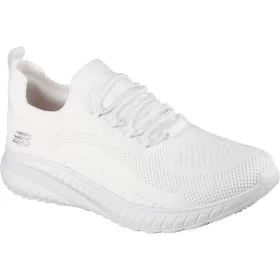   Skechers Squad Chaos SR fűző és védelem nélküli munkacipő OB SR, fehér
