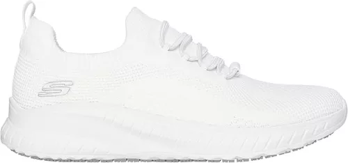 Skechers Squad Chaos SR fűző és védelem nélküli munkacipő OB SR, fehér