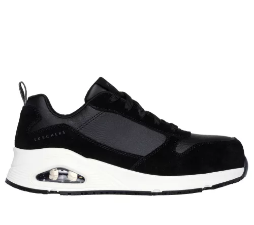 UNO SR - ELAINY Skechers munkavédelmi cipő S3L FO SR ESD, fekete