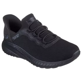   Skechers Slip-ins Work Squad Chaos SR női védelem nélküli munkacipő, fekete
