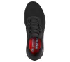 Skechers Slip-ins Work Squad Chaos SR női védelem nélküli munkacipő, fekete