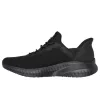 Skechers Slip-ins Work Squad Chaos SR női védelem nélküli munkacipő, fekete